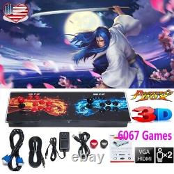 2022 Pandora Box 6067 3D/2D Games in1 Home Double Stick Arcade Console Video New