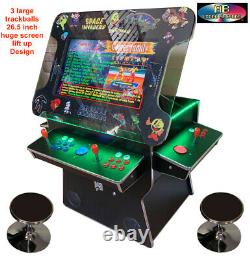 4 PLAYER Cocktail Arcade Machine3500 Classic Games 26.5 SCREEN TRACKBALL