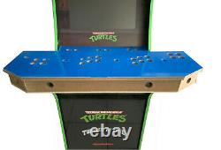 4 Player Arcade 1Up DIY Board With Plexiglass + Tmolding TNMT