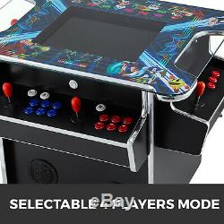4 Player Cocktail Arcade Machine 2475 Classic Games 3 Sided With 2 Stools 194lbs