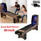 84 Inch Light Up Roll & Score Arcade Gaming Room Skee Ball Auto Ball Return New
