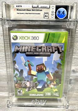 9.4 A+ 1ST PRINT Minecraft Xbox 360 2 Day Gold Trial WATA NOT VGA G2W00001 First