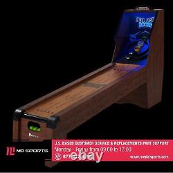 9' Arcade Skee Ball Game Machine With LED Scorer, Lights, Real Arcade Sounds