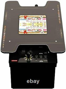 ARCADE1UP CAPCOM Street Fighter II Head to Head 12-IN-1 Gaming Table Black