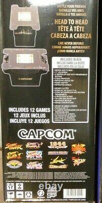 ARCADE1UP CAPCOM Street Fighter II Head to Head 12-IN-1 Gaming Table Black