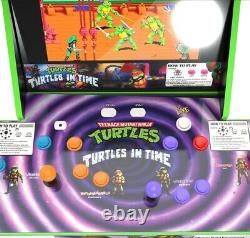Arcade 1UP TMNT Teenage Mutant Ninja Turtles In Time With RISER & BARSTOOL