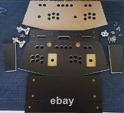 Arcade Control Panel with Custom Graphics and Sanwa Control Kit, MAME, Cam Lock