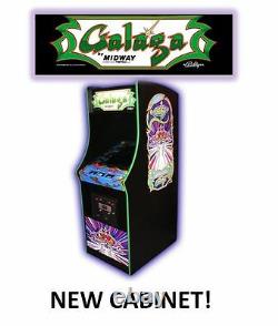 Arcade Machine, -Coin Operated, -Amusement, - Bally Midway, -, Galaga, -, New Cabinet