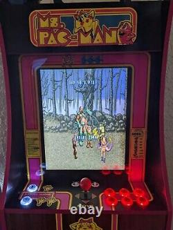 Arcade Ms. Pac-Man wall mount Arcade1up PartyCade complete with Games