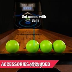 Arcade Skeeball 9' Game Room Table with LED Scorer, Lights, and Sound Effects