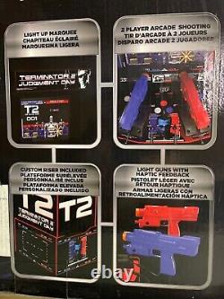 Arcade1UP Terminator 2 Judgement Day-T2 Arcade Game with Light-up Marque NEW