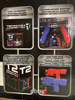 Arcade1UP Terminator 2 Judgment Day Arcade with Riser and Lit Marquee NEW