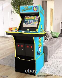 Arcade1UP The Simpsons Live Arcade Cabinet with Riser & Lit Marquee 4 Player