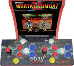 Arcade1Up Mortal Kombat 2 Player Counter-cade with Marquee, Port, & Headphone Ja