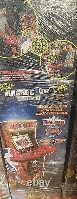 Arcade1Up NBA Jam Arcade Machine with Stool & Riser Includes 3 Games