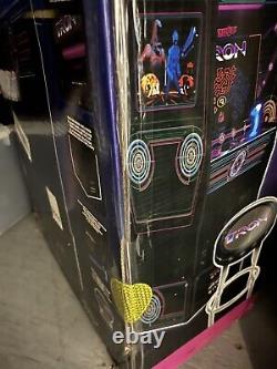Arcade1Up Tron with Riser, Marquee, Deck Protector, & Stool New