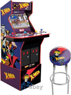 Arcade1Up X-Men 4 Player with Riser, Light up Marquee & Deck Protector New