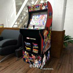 Arcade1Up X-Men VS Street Fighter Video Arcade Game Machine Console & Riser New