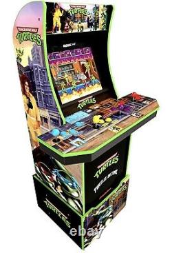 Arcade1up Teenage Mutant Ninja Turtles TMNT Arcade Machine withRiser Brand New