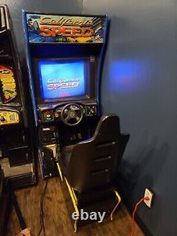 CALIFORNIA SPEED NEW MONITOR Racing Sit Down Arcade Driving Arcade Video GAME