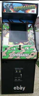 Commando Arcade Video Game Machine, Lots Of New Part With LCD Monitor-sharp