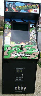 Commando Arcade Video Game Machine, Lots Of New Part With LCD Monitor-sharp