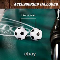 Foosball Table Soccer Football Indoor Game 56 4 Player Arcade Furniture 2 Balls