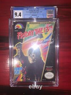 Friday the 13th (1989) Nintendo NES Brand New Factory Sealed A+ CGC 9.4 Not Wata