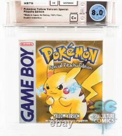 GB Pokemon Yellow Special Pikachu Edition Factory Sealed Wata 8.0 C+ 1999