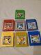 Gameboy Color Pokemon Game Set (red, Yellow, Blue, Silver, Crystal, Gold, Green)