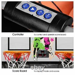 Indoor Basketball Arcade Game Double Electronic Hoops shot 2 Player With 4 Balls
