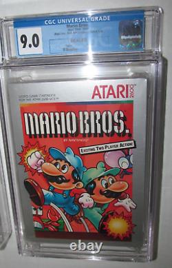 Mario Bros Atari 2600 1983 Brand New Sealed! Cgc 9.0 First Production Very Rare