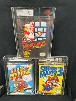 Mario Bros Nes Trilogy, Sealed, Graded, VGA, UKG, not WATA NTSC not PAL Nintendo