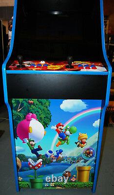 Mario Themed Multicade Arcade Cabinet Lots of Games! Simpsons XMen TNMT 3,000