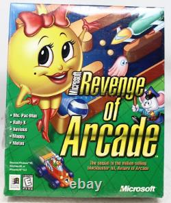 Microsoft Revenge of Arcade (PC, 1998) Big Box New Sealed See desc