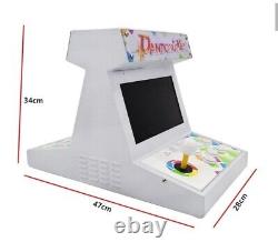 Mini Arcade 2 Players Bartop Arcade Cabinet Tabletop Arcade 9800 Classic Games