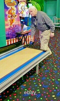 Mini Bowling lane by Ball Bowler has free fall pins for your game room arcade