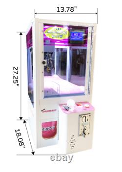Mini Claw Crane Machine Coin Operated Games Christmas Gift for sale-White