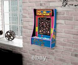 Ms. PAC-MAN Arcade1UP Partycade 8-in-1 Arcade Gaming System Includes 8 Games New