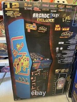 Ms. PAC-MAN & GALAGA, Retro Arcade Game, 5' Cabinet, 12 Classic Games, 17 LCD