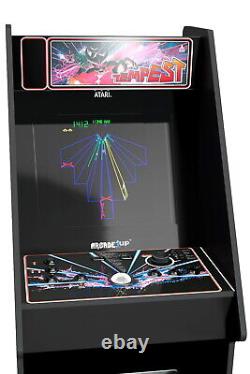 NEW Arcade1Up Atari Legacy Arcade Tempest Cabinet, 12 GAMES, Lit Marquee, Riser
