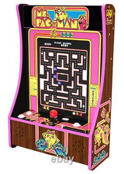 NEW Arcade1Up Ms. Pac-Man 40th Anniversary Partycade 10 Games Tabletop+Mountable