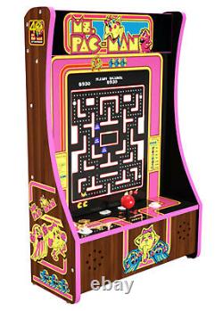 NEW Arcade1Up Ms. Pac-Man 40th Anniversary Partycade 10 Games Tabletop+Mountable