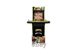 NEW Teenage Mutant Ninja Turtles Home Arcade Cabinet 2 Games in 1 + Riser