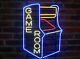 New Game Room Arcade Neon Light Sign 20x16 Beer Gift Bar Real Glass