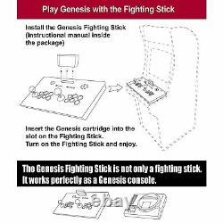 New Intec Gaming Genesis Fighting Stick For Arcade1Up Cabinet, Play Sega G