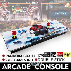 New Pandora Box 11s 2706 in 1 Retro Video Games Double Stick Arcade Console
