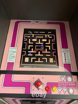 New Pink Ms. PacMan Arcade Machine, Upgraded To Play 412 Games