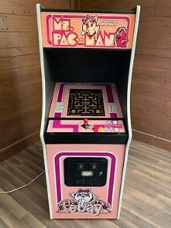 New Pink Ms. PacMan Arcade Machine, Upgraded To Play 412 Games