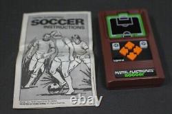 New Tested MATTEL SOCCER Original No 1052 Handheld Electronic Video Arcade Game